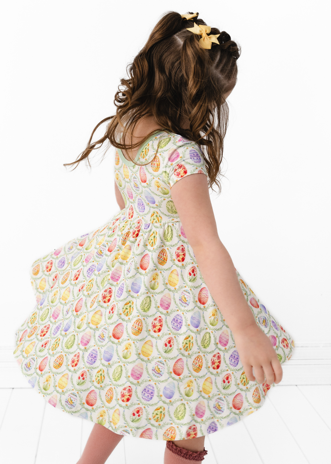 Easter Eggs Bamboo Twirl Dress