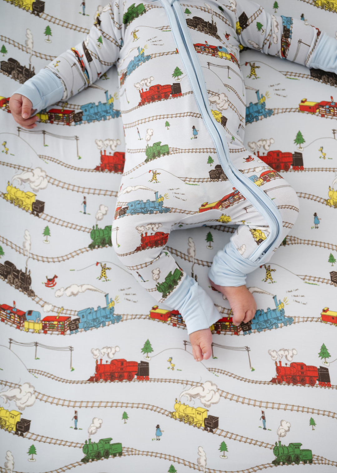 Little Engine that Could Bamboo Zippered Sleeper