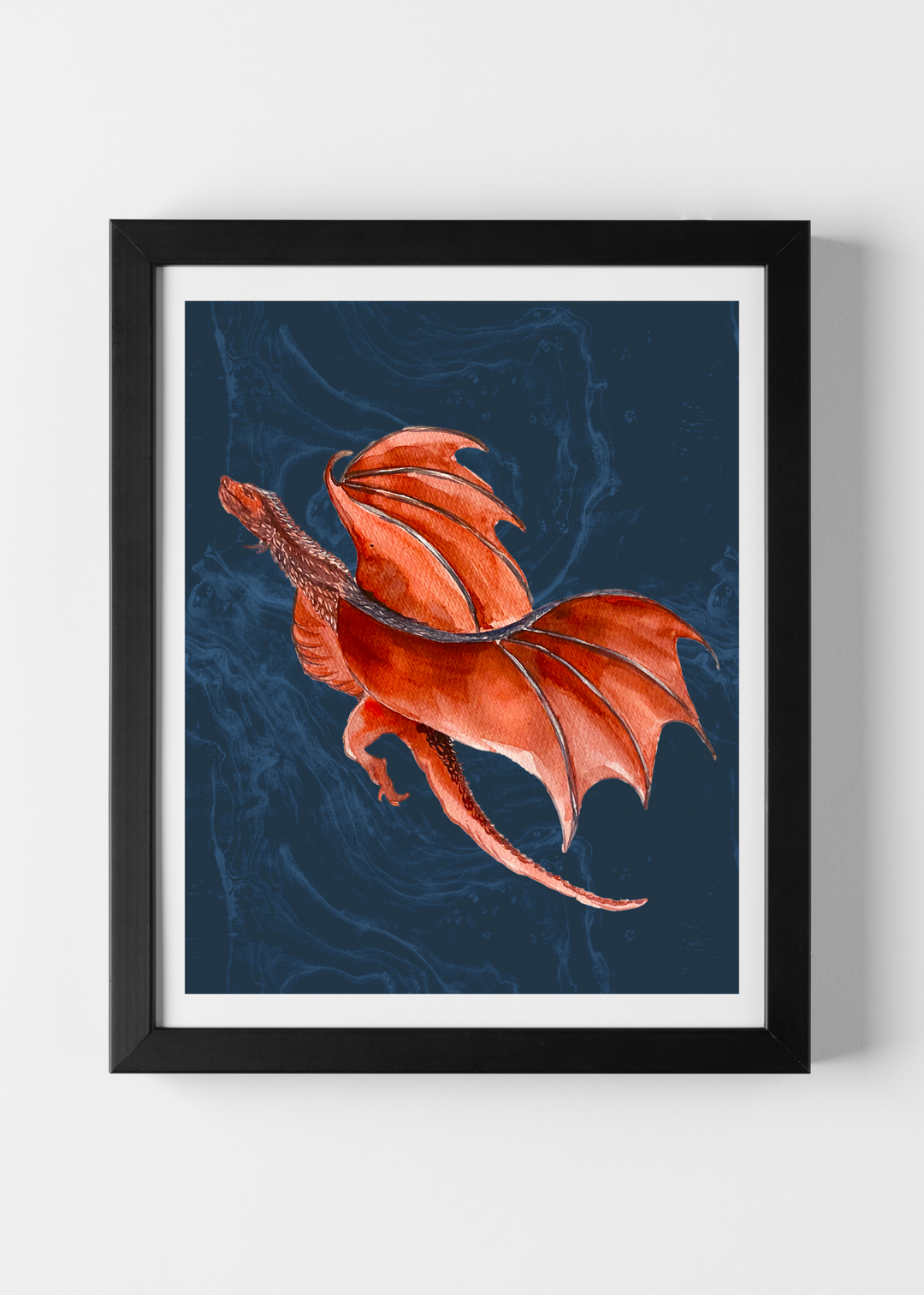 Dragon Flight Art Print Set of 4