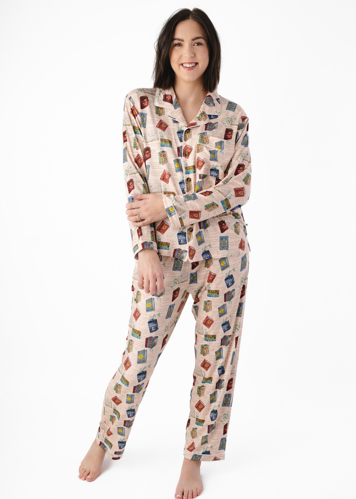 Classic Books Adult Bamboo Formal Pajama Lounge Set *PREORDER*