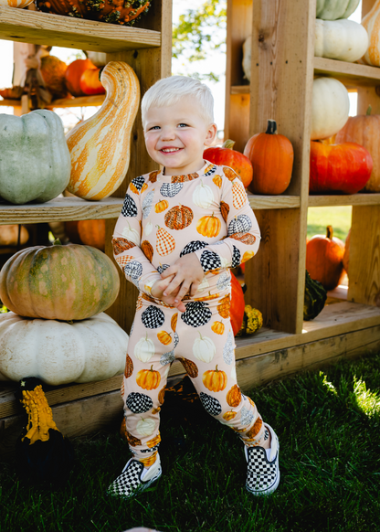 Patterned Pumpkins Jammies