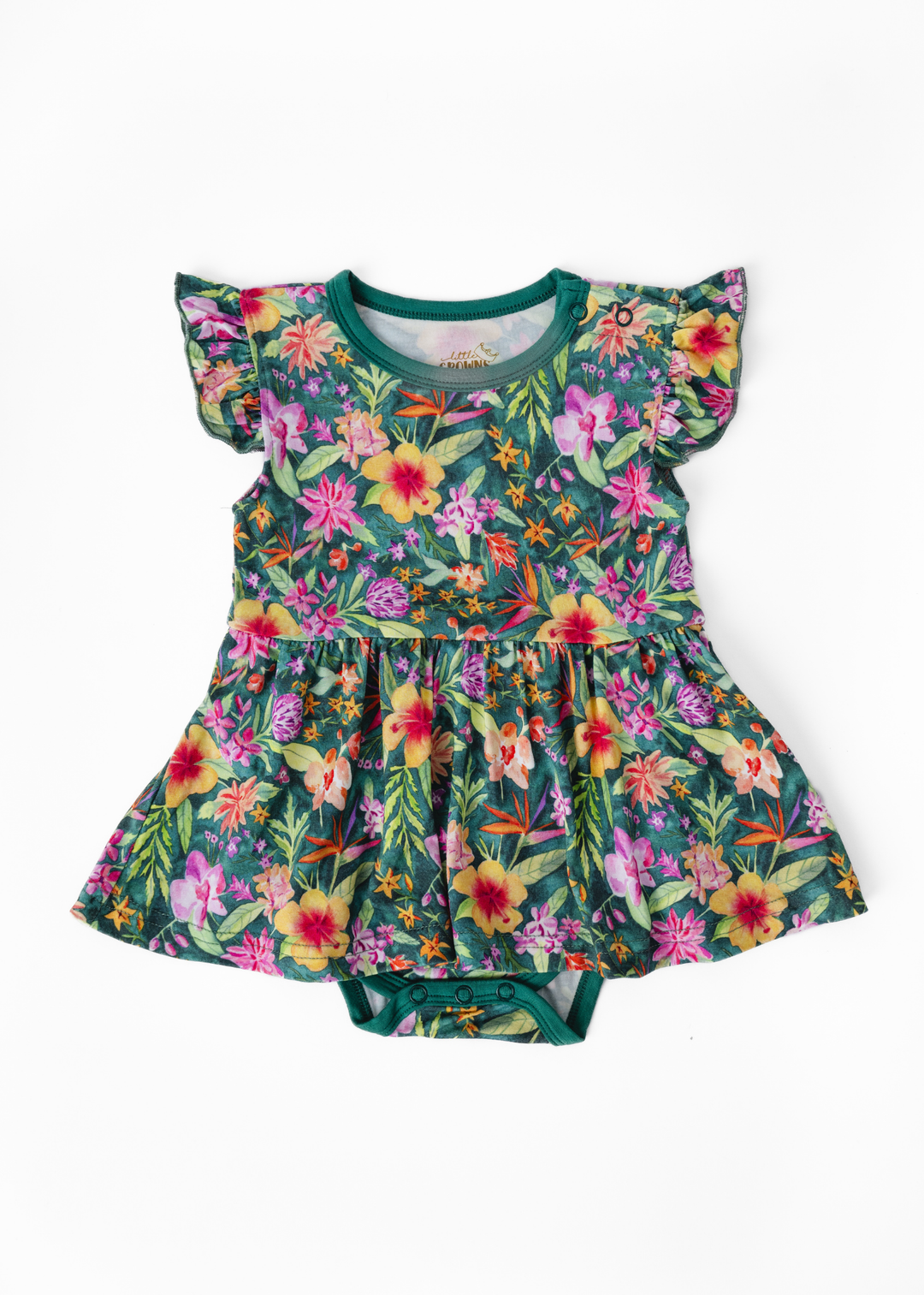 Ashley Floral Bamboo Flutter Dress