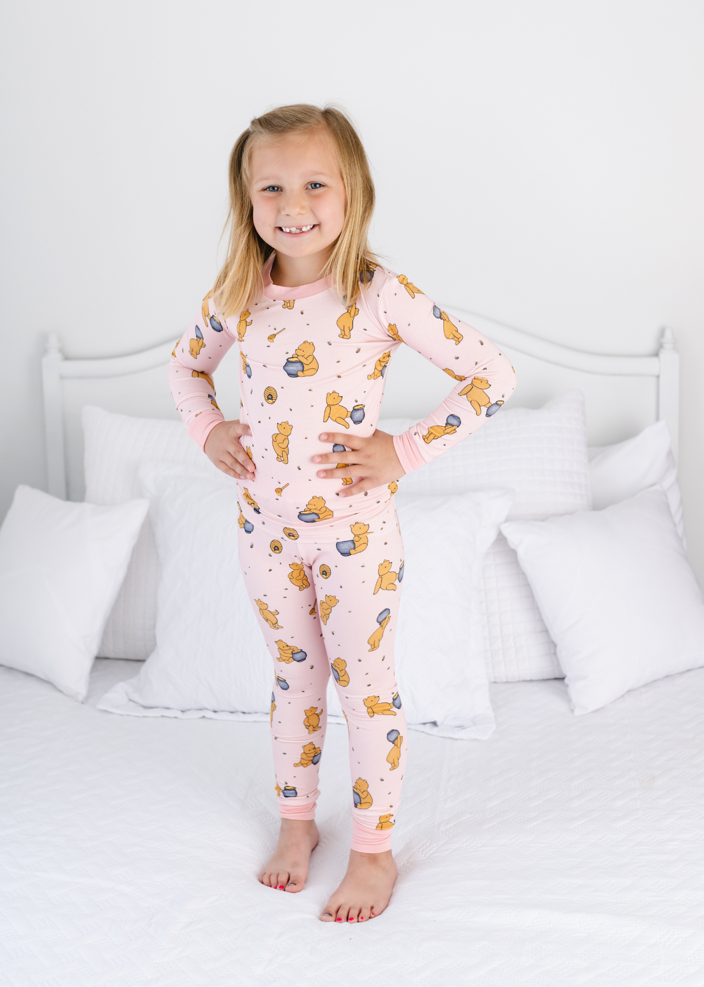 Hunny Pot Pink Jammies – Little Crowns & Capes
