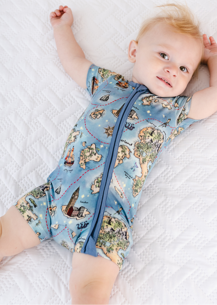 Neverland Map Shortie Romper