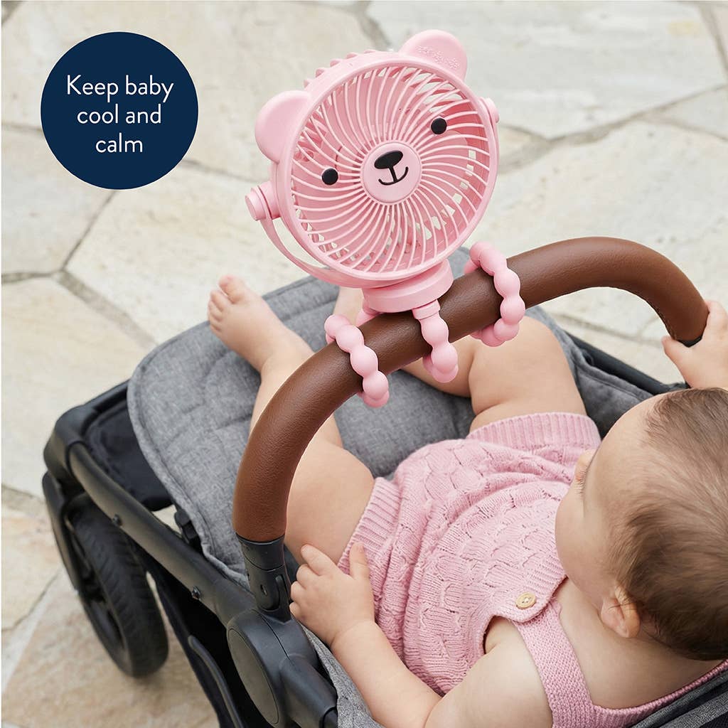 Itzy Breeze 3-Speed Stroller Fan™ Pink