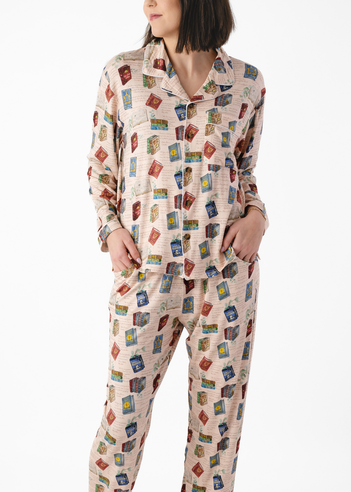 Classic Books Adult Bamboo Formal Pajama Lounge Set *PREORDER*