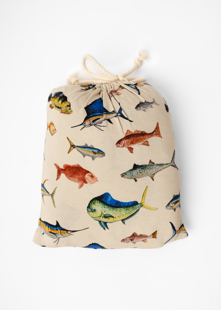 Deep Sea Fishing Bamboo Crib Sheet
