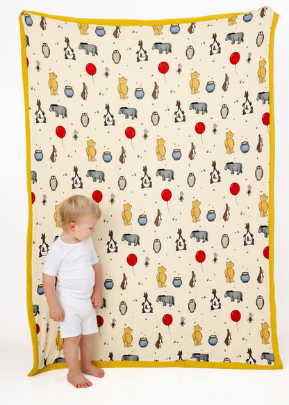 Silly Ole Bear Quilted Bamboo Blanket