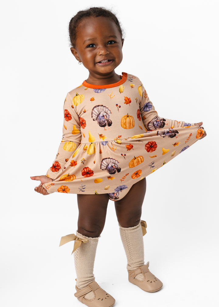 Lil Turkey Bamboo Baby Dress
