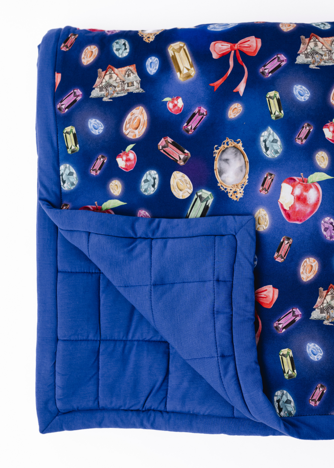 Snow White Large Quilted Bamboo Blanket