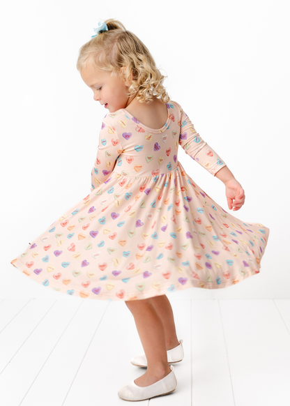 Sweetheart Pink Twirl Dress