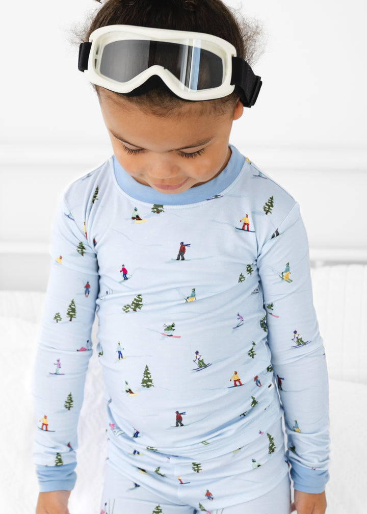 Skiing Bamboo Pajama Set