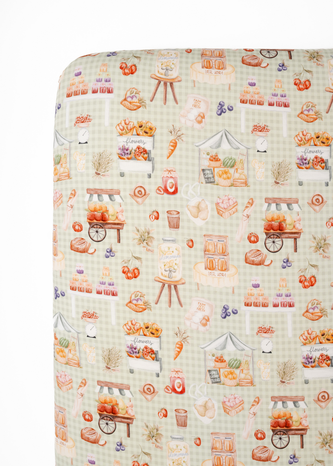 Farmer's Market Bamboo Crib Sheet