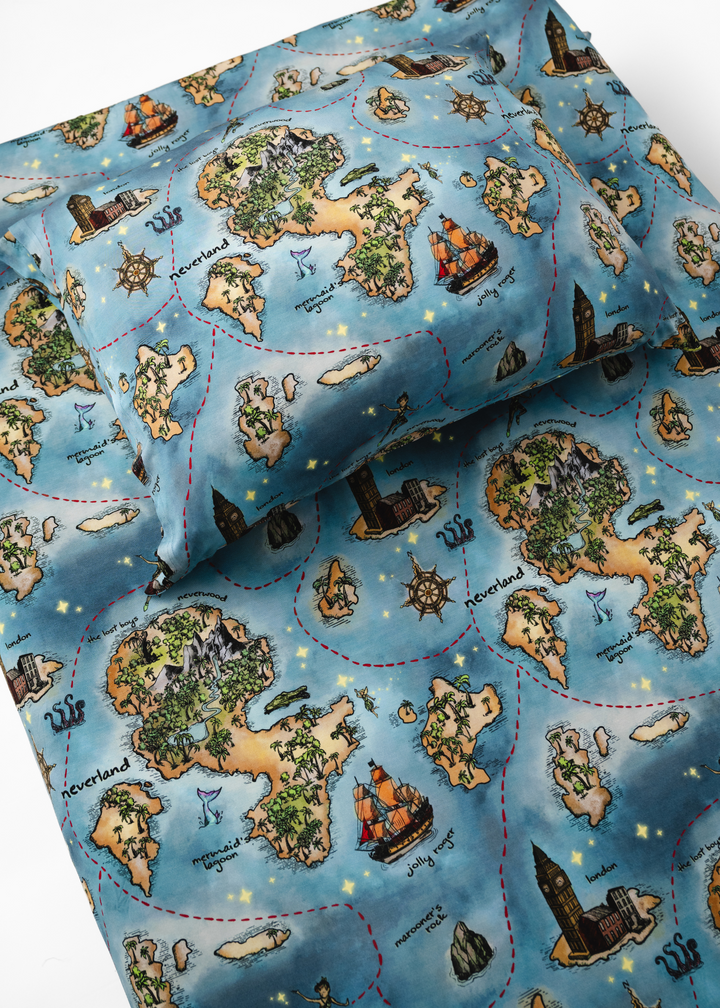 Neverland Twin Fitted Sheet & Pillowcase *PREORDER*