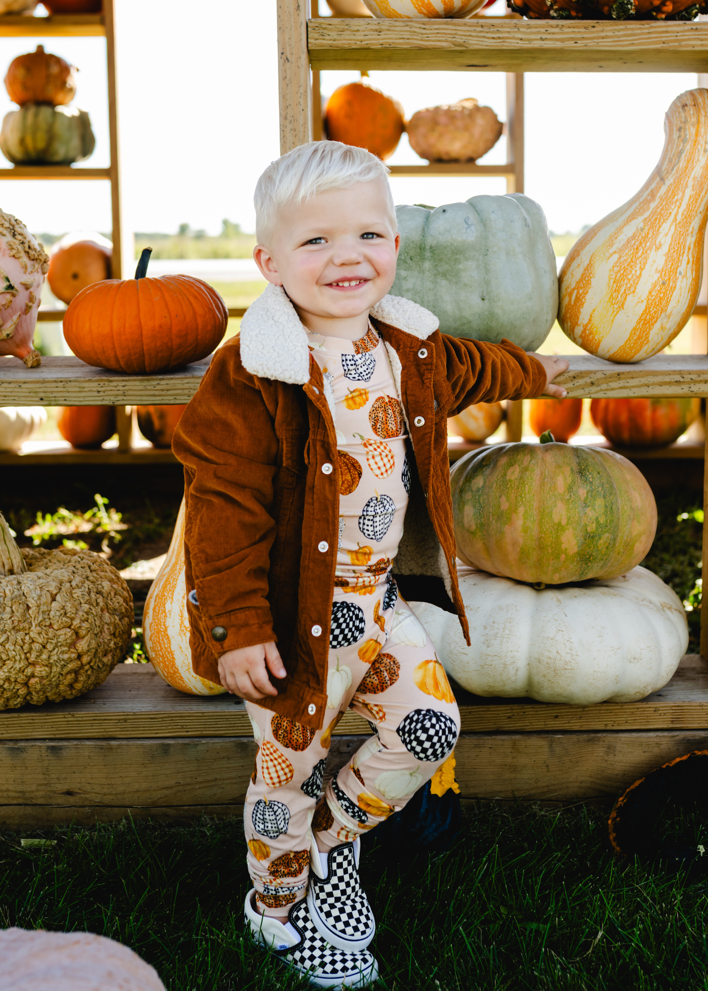 Patterned Pumpkins Jammies