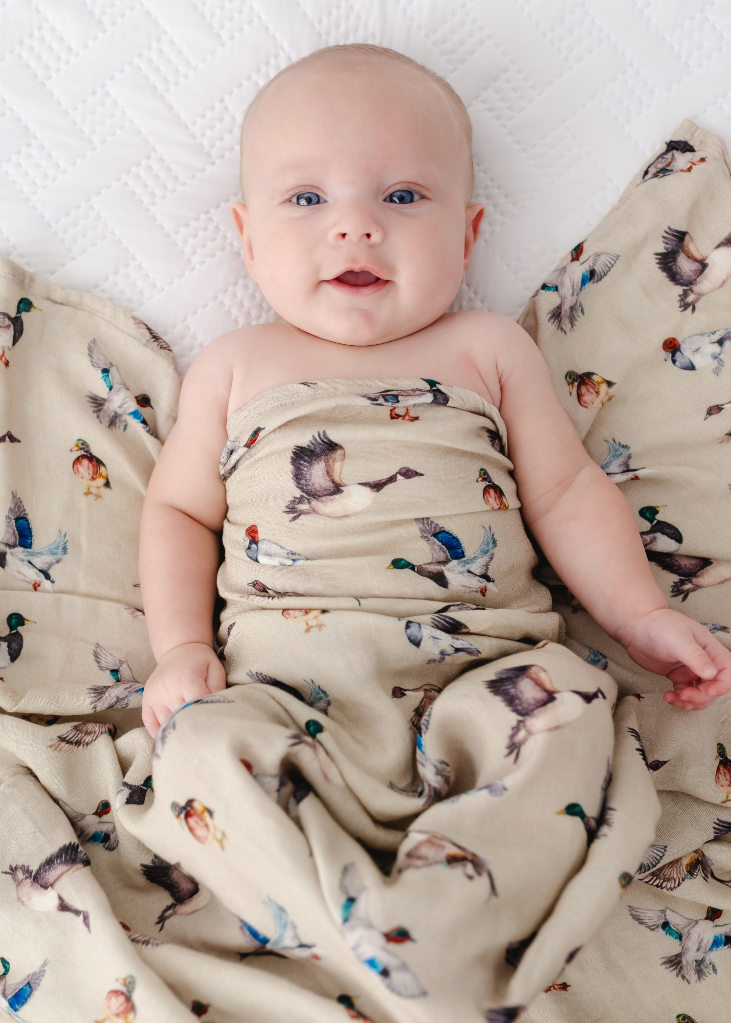 Duck Duck Goose Swaddle Blanket