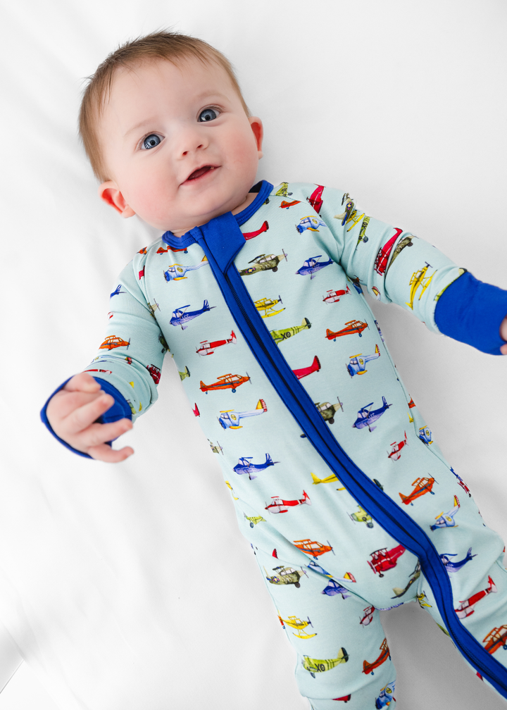 Vintage Airplanes Bamboo Sleeper