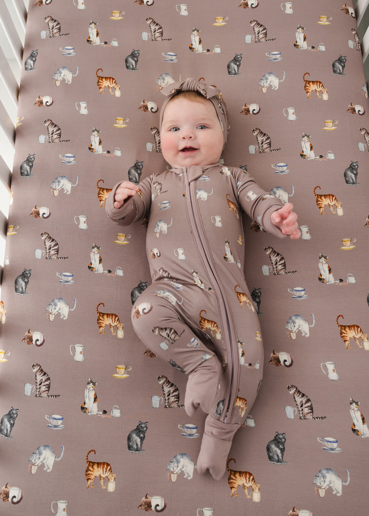 Cats and Coffee Bamboo Sleeper