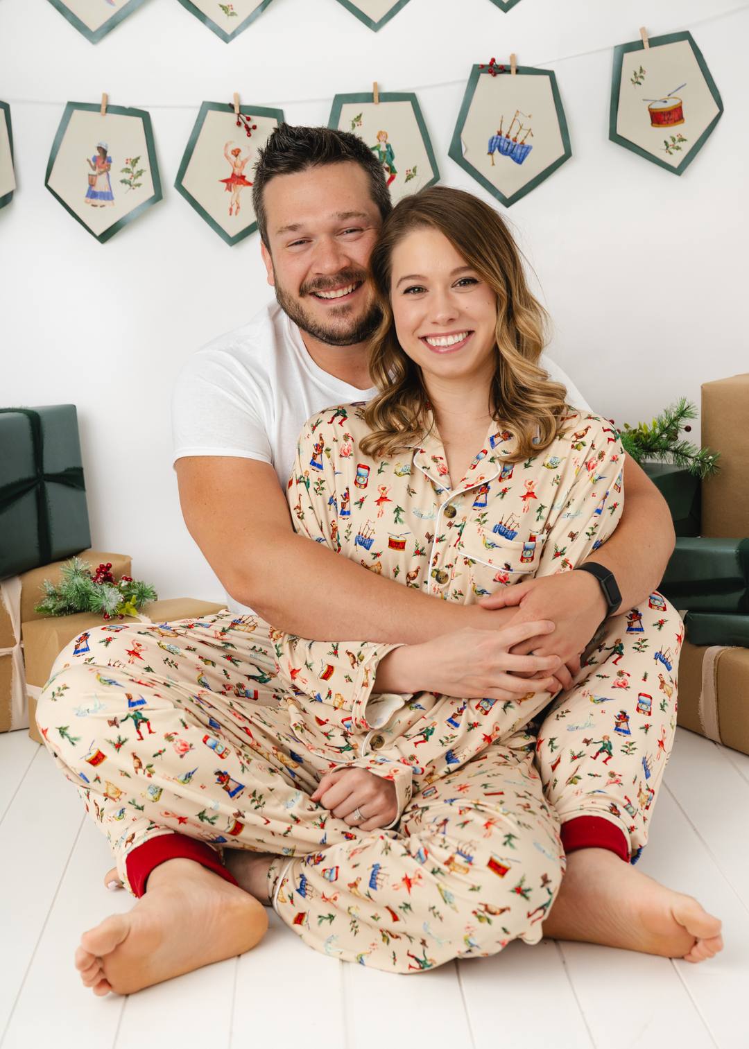 12 Days of Christmas Adult Luxurious Pajama Lounge Set