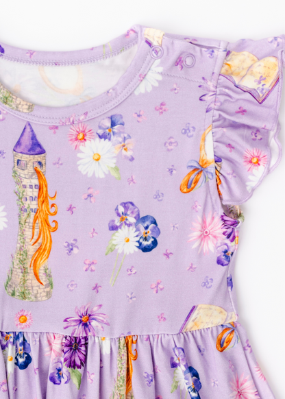 Rapunzel Baby Flutter Dress