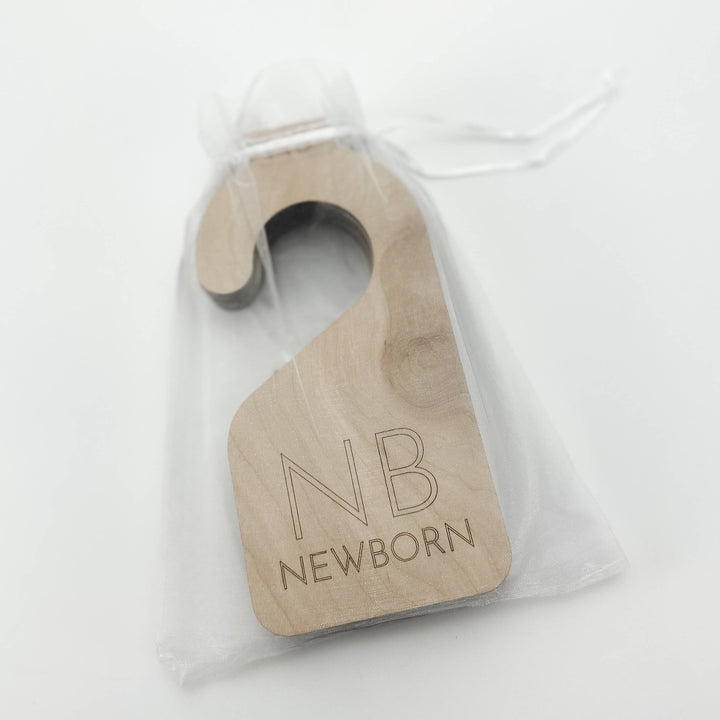 Wooden Baby Closet Dividers - Set of 7