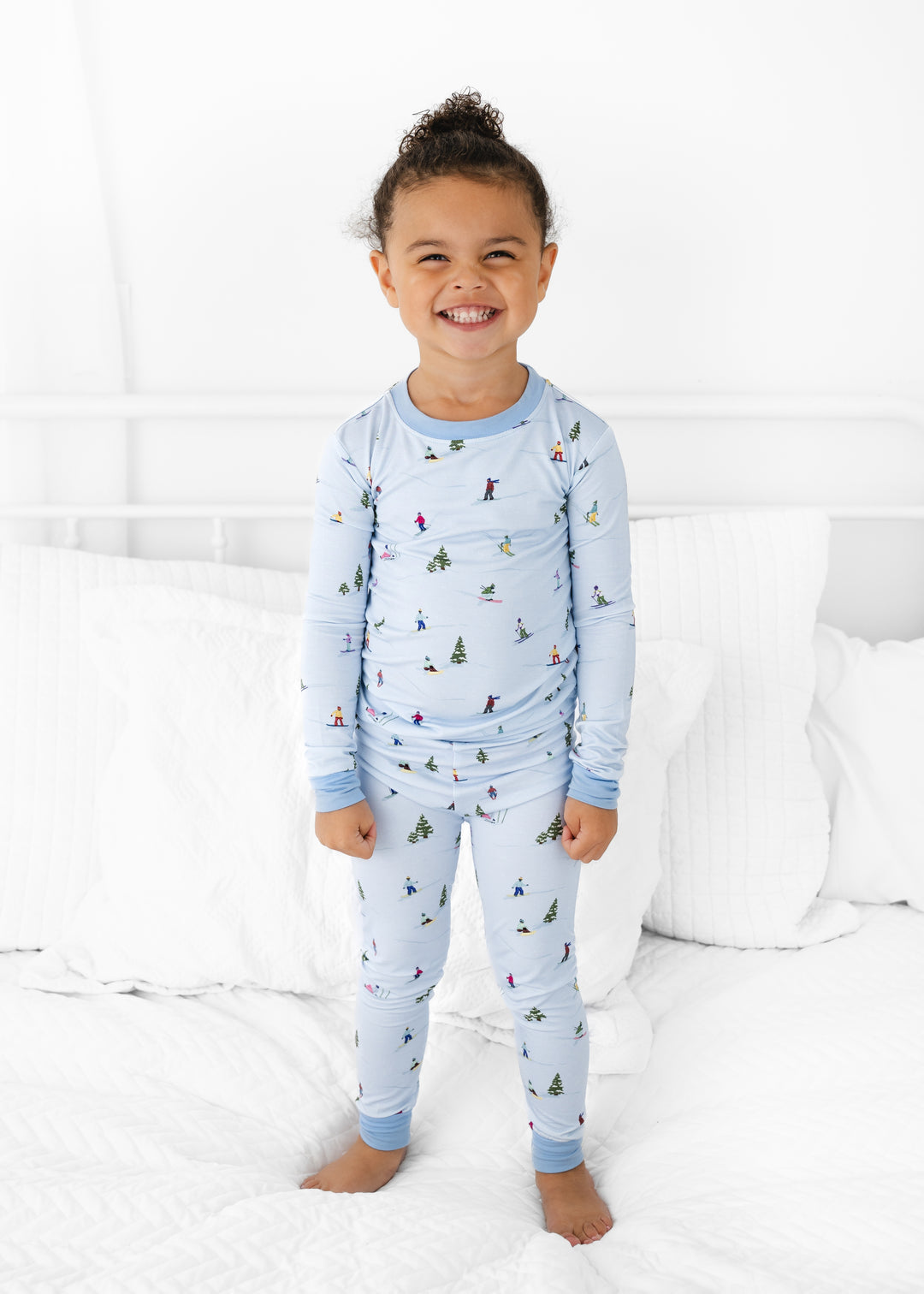 Skiing Bamboo Pajama Set