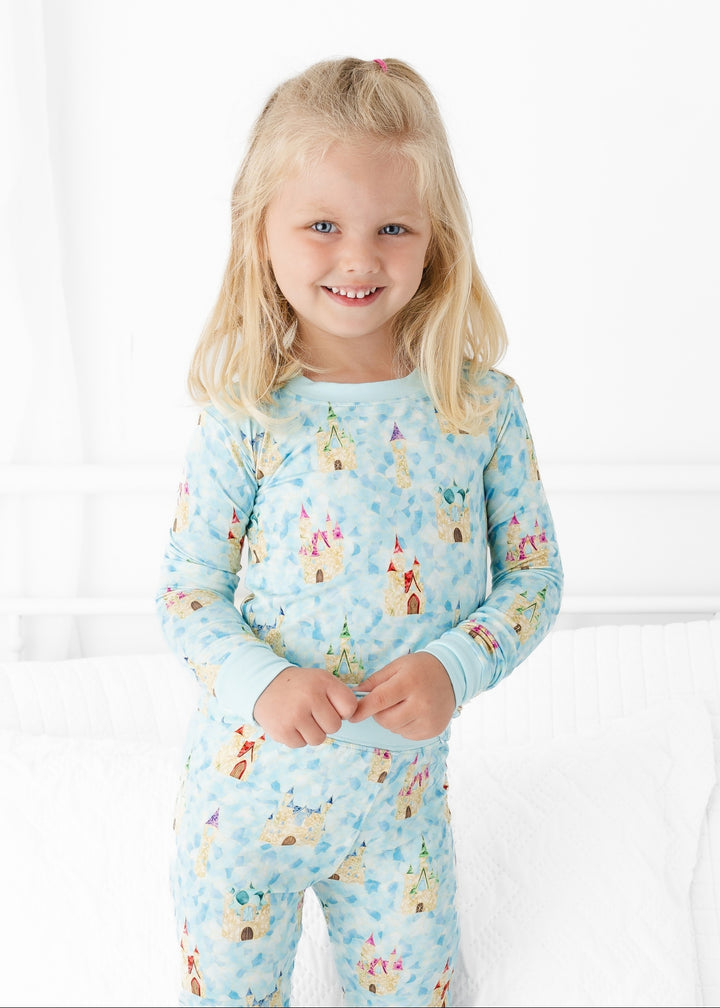 Castles Stained Glass Bamboo Pajama Set