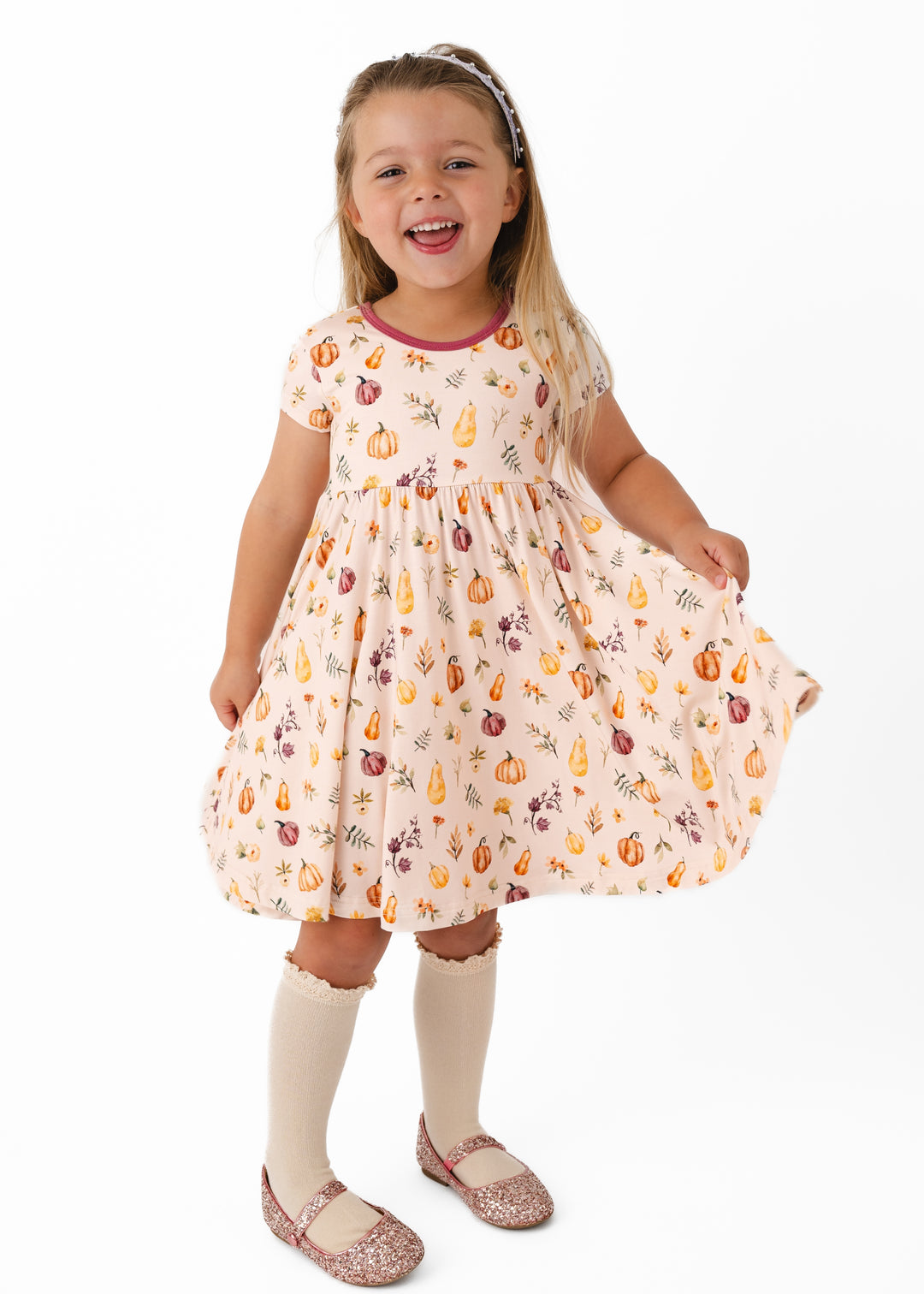 Pretty Pumpkins Bamboo Twirl Dress