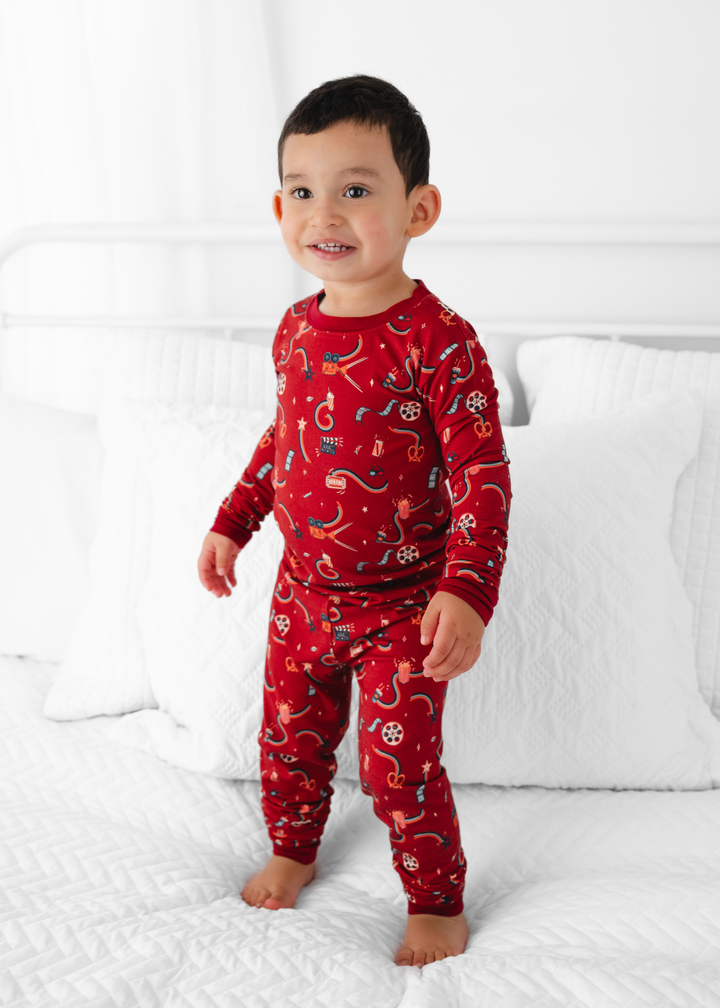 Movie Night Bamboo Kids Pajama Set