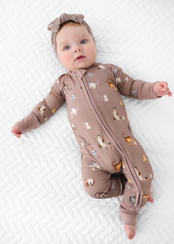 Cats and Coffee Bamboo Sleeper