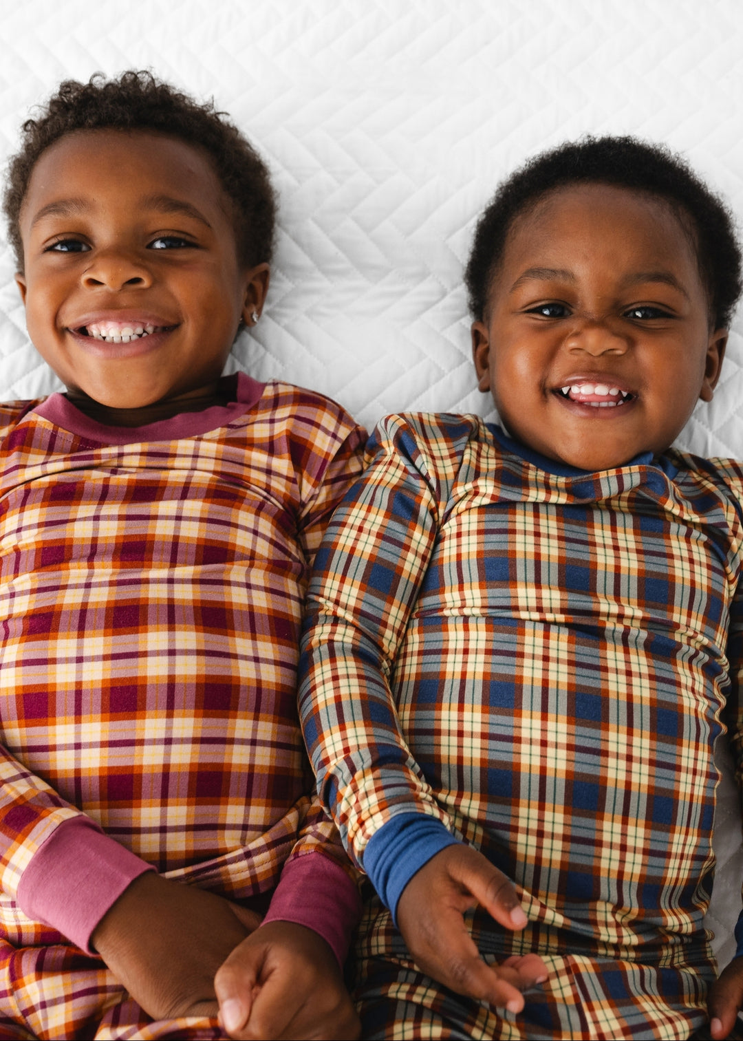 Purple Fall Plaid Bamboo Pajama Set