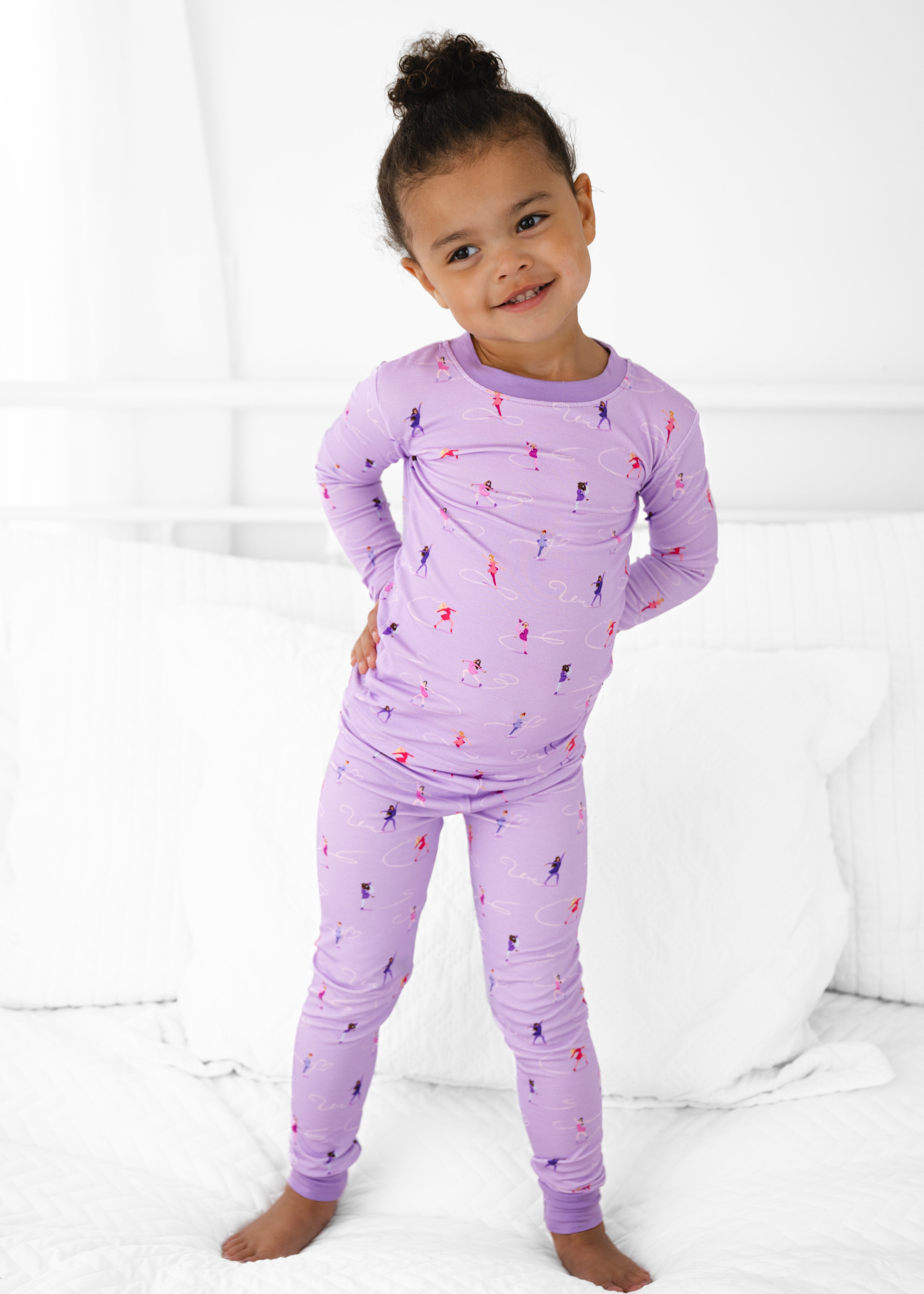 Ice Skating Bamboo Pajama Set – Little Crowns & Capes