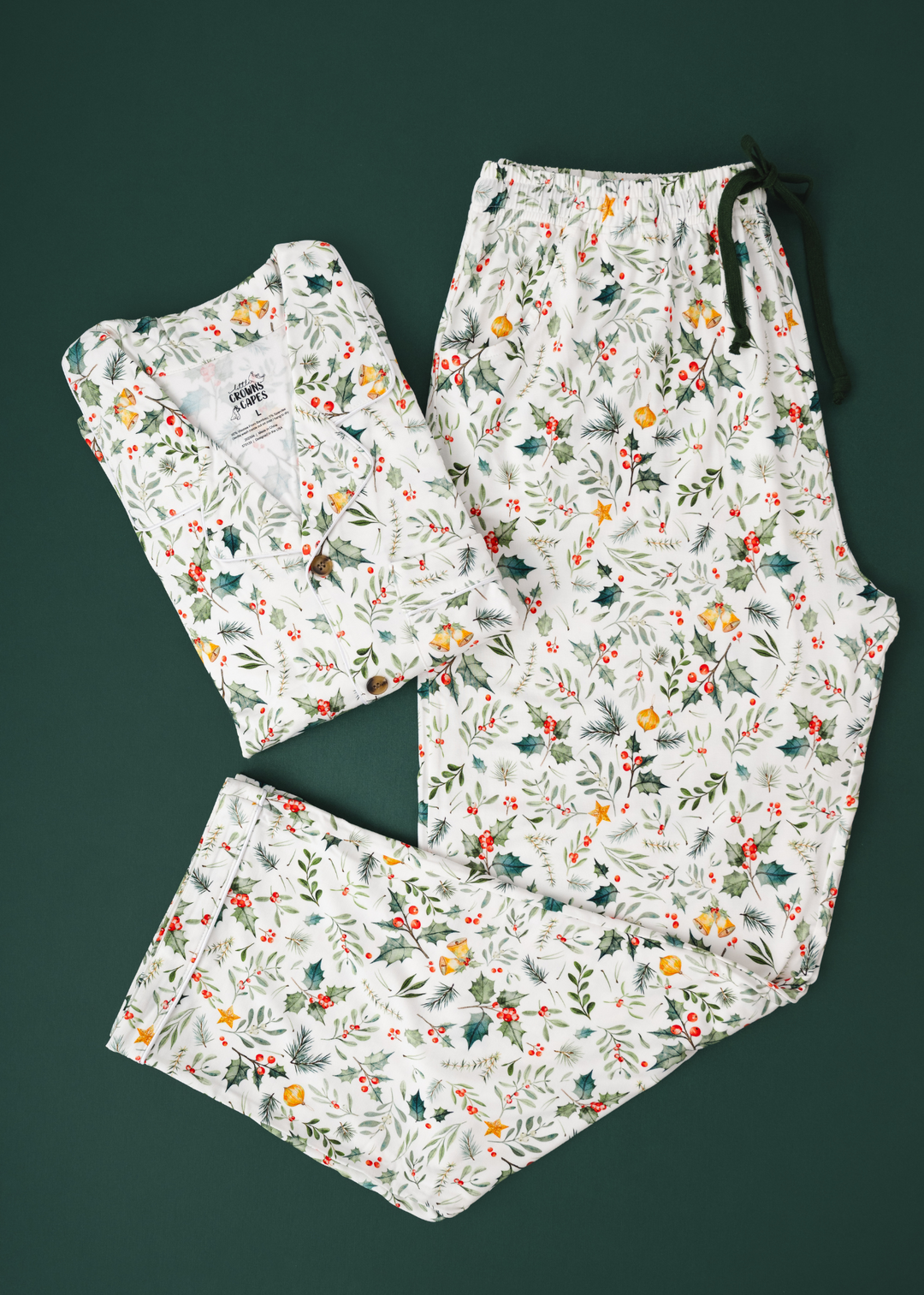 Holly Jolly Christmas Bamboo Luxurious Pajama Lounge Set