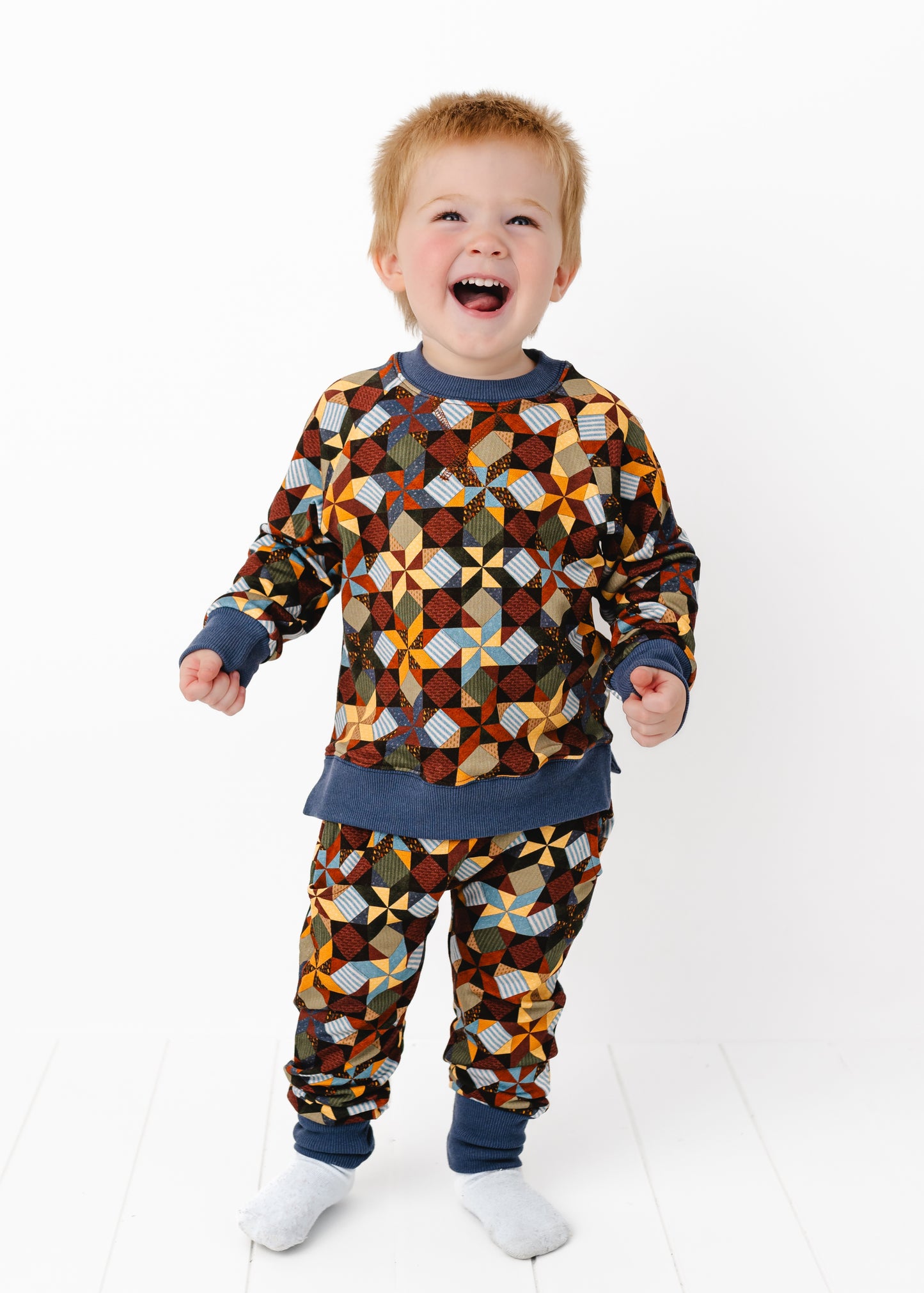 Autumn Patchwork Jogger Set