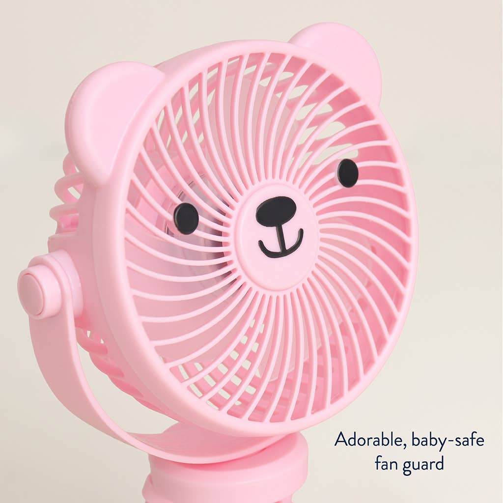 Itzy Breeze 3-Speed Stroller Fan™ Pink