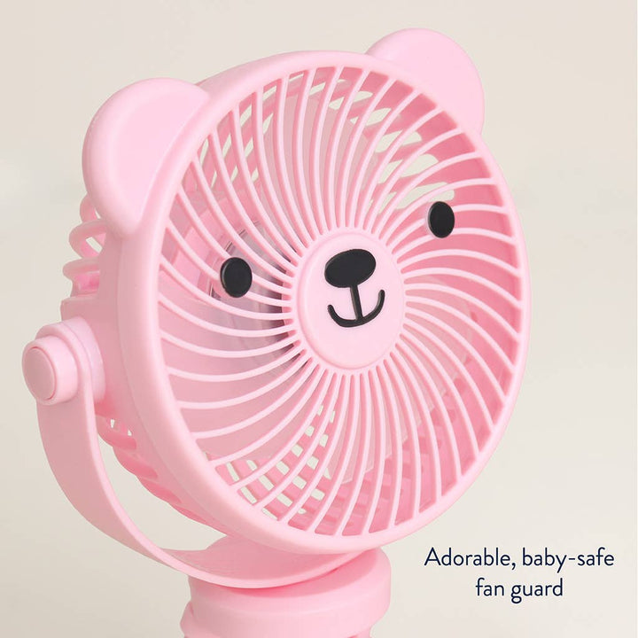 Itzy Breeze 3-Speed Stroller Fan™ Pink