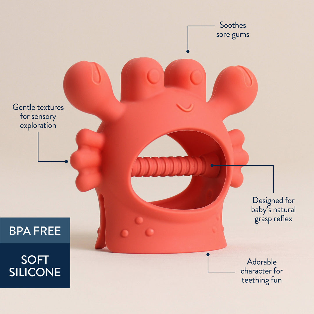 Crab Bitzy Grip™ Teething Toy