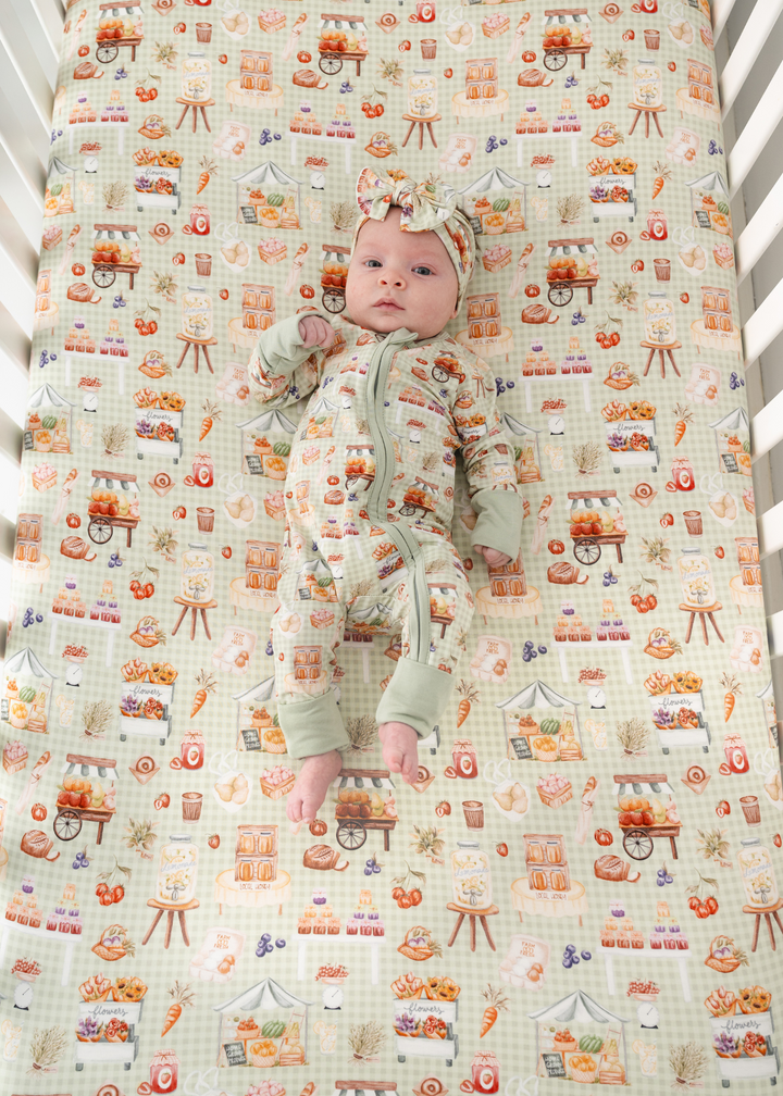 Farmer's Market Bamboo Crib Sheet