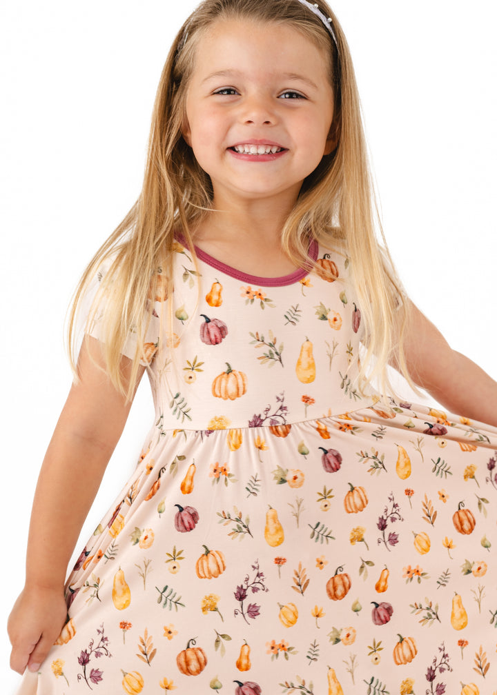 Pretty Pumpkins Bamboo Twirl Dress