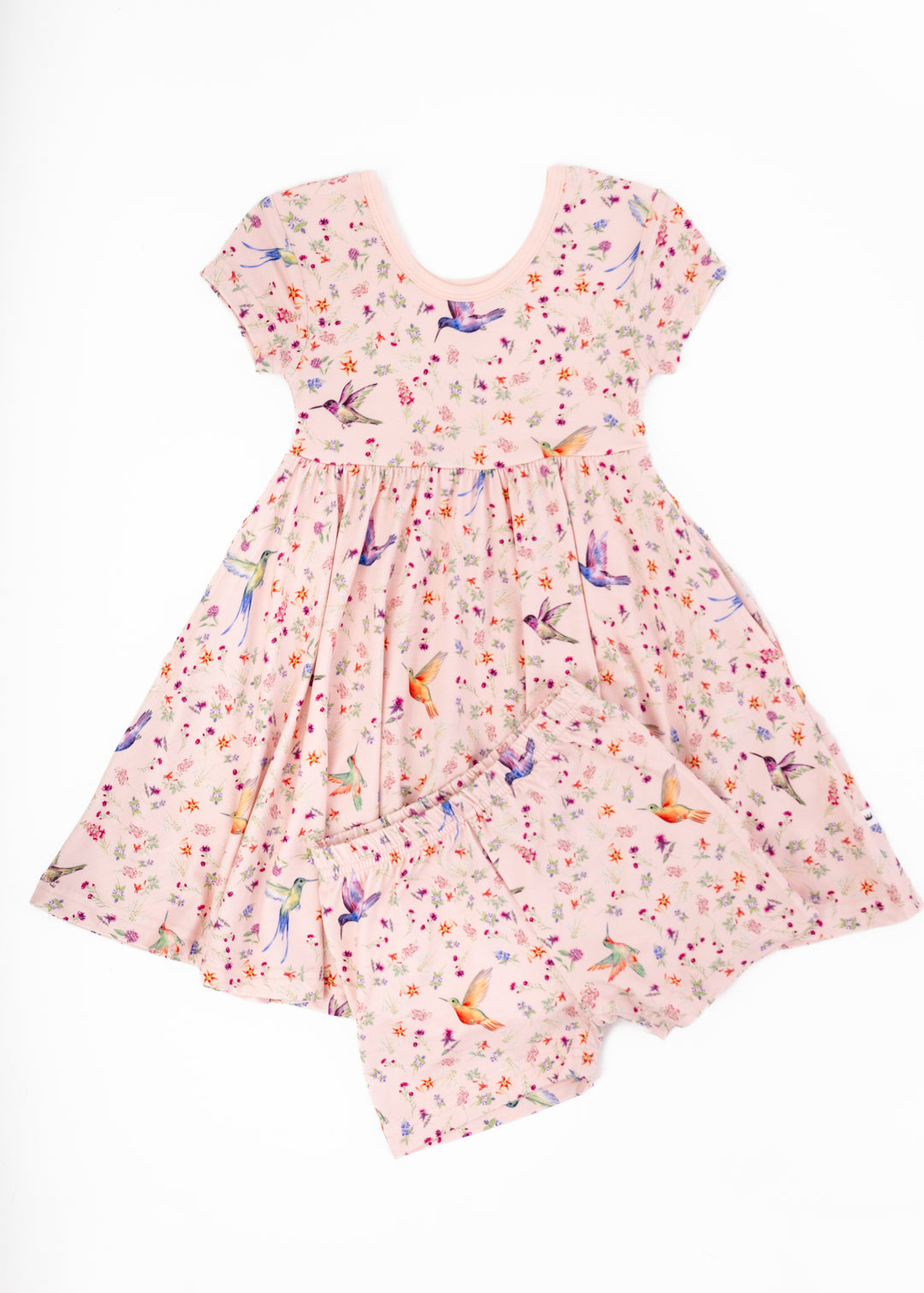 Hummingbirds Bamboo Twirl Dress