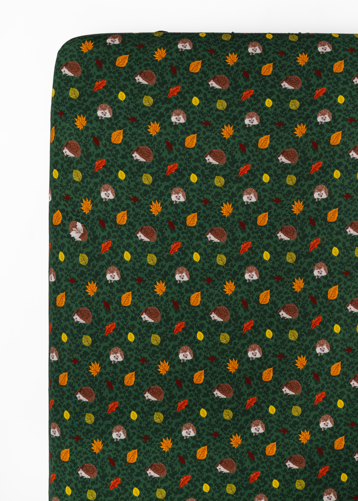 Hedgehogs Bamboo Crib Sheet