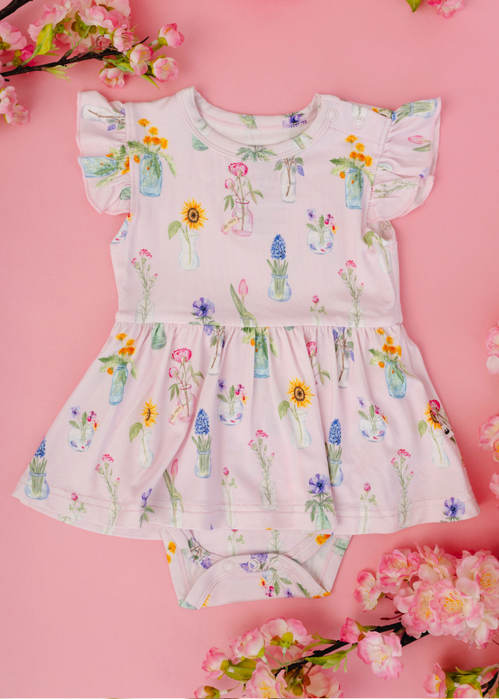 Flowers for Mom Flutter Baby Dress