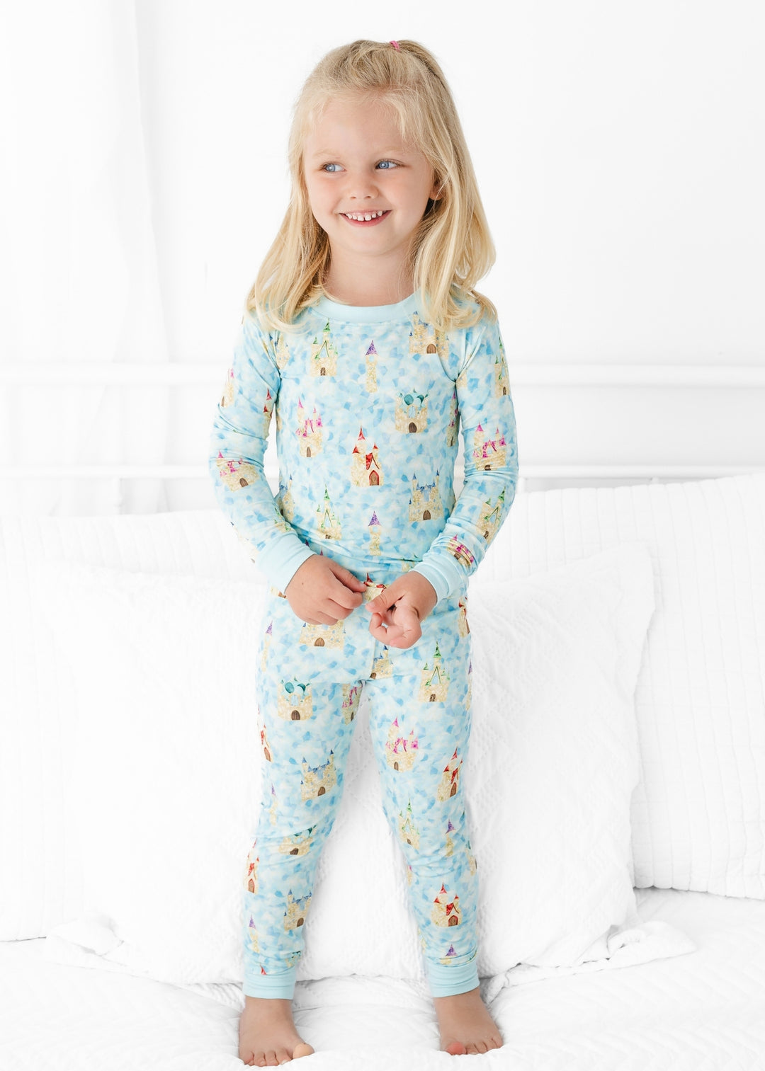 Castles Stained Glass Bamboo Pajama Set