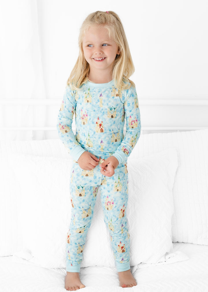 Castles Stained Glass Bamboo Pajama Set