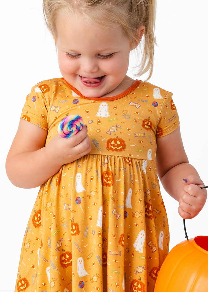 Trick or Treat Bamboo Twirl Dress