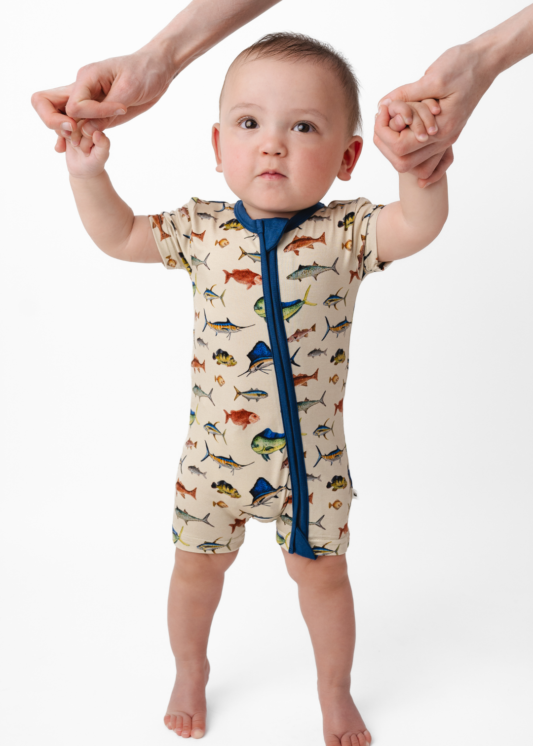 Deep Sea Fishing Shortie Romper