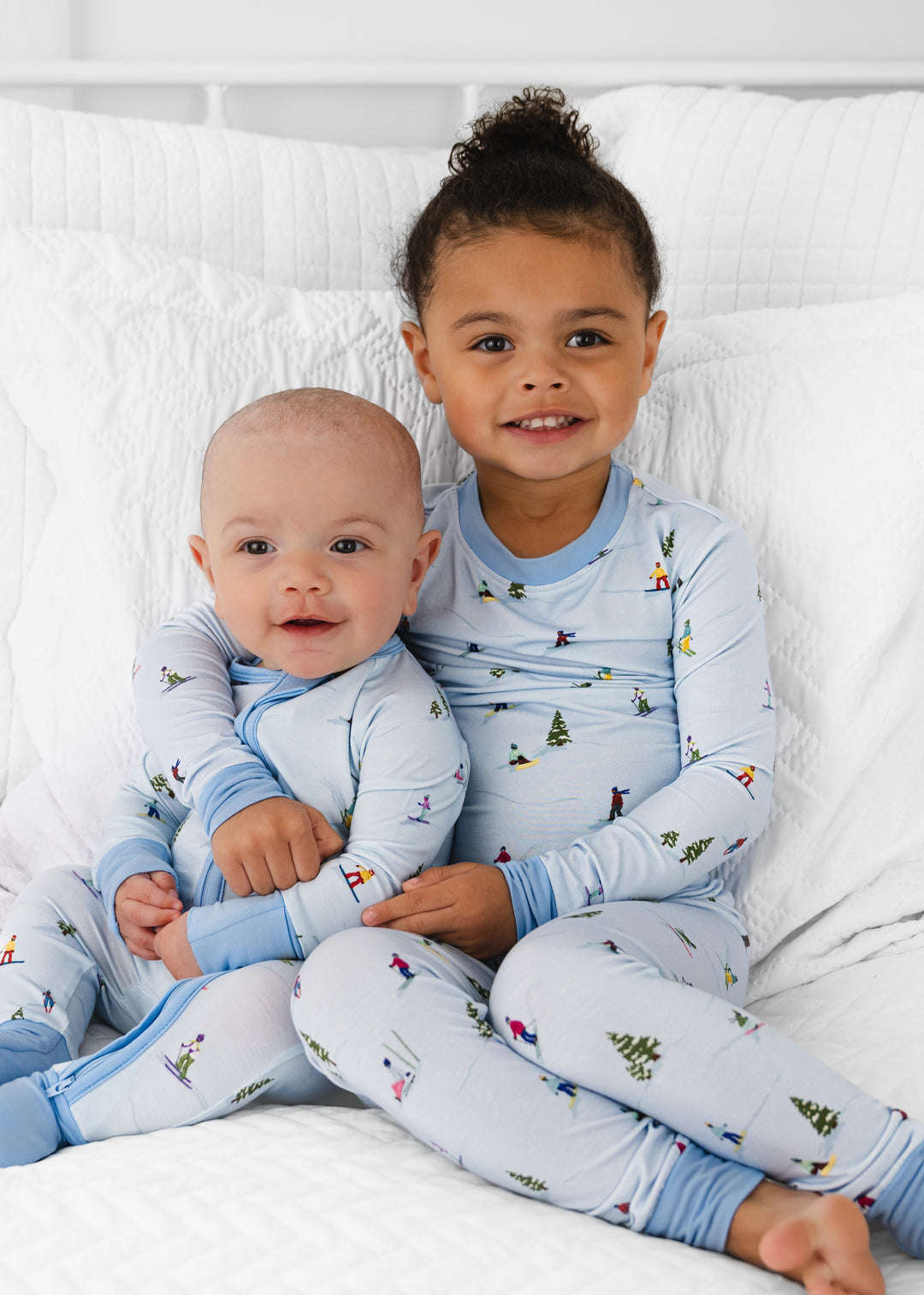 Skiing Bamboo Pajama Set