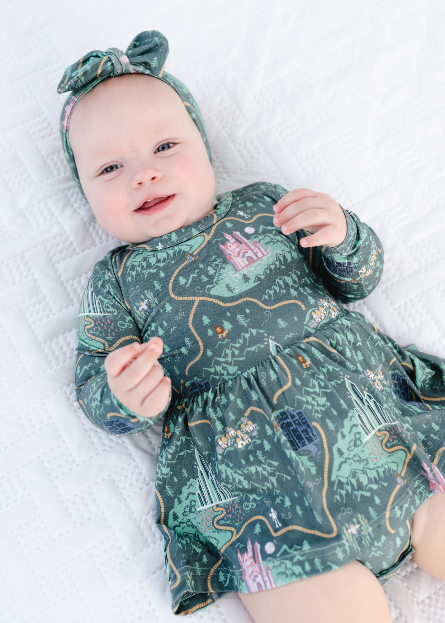 Teal infant dress best sale