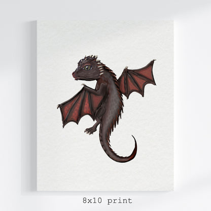 Dragon Art Prints Set of 3