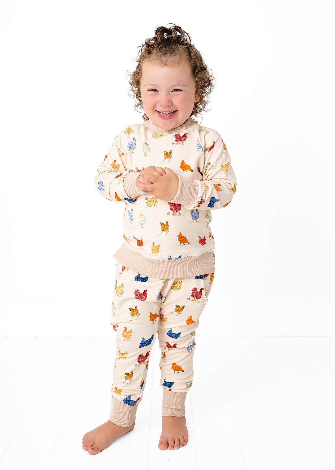 Chickens Kids Bamboo Jogger Set